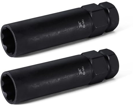 VEXPLO 2 Pieces 7 Spline Lug Nut Key Set, Locking Lug Nut Removal Tool, Wheel Lock Removal Kit for Easy Installation and Removal of Lug Nuts on Aftermarket Wheels