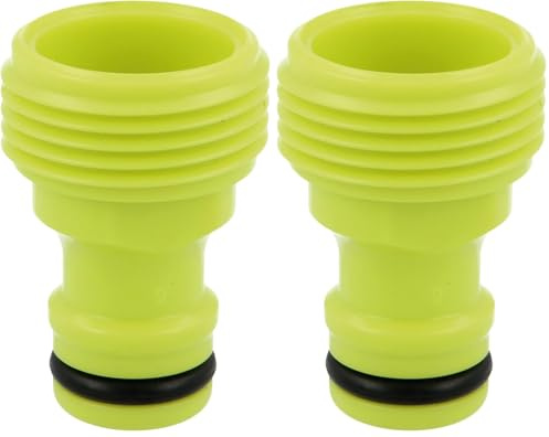 Amig - Adaptateur Mâle Pour Union De Robinet Avec Tuyau,3/4'',Connexion Rapide Et Facile Pour Les Tuyaux D'Eau,Union Filetée,Plastique Abs,Vert Pistache R03 (Lot de 2)