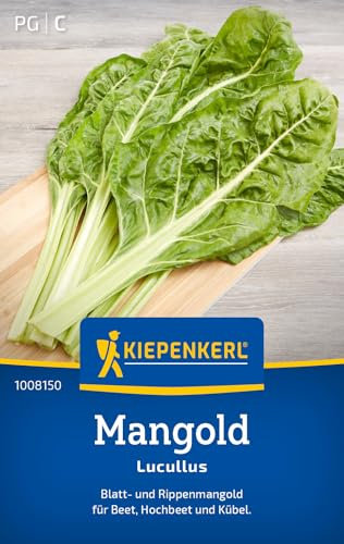 Kiepenkerl Mangoldsamen Lucullus 1008150 - Gemüsesamen für einen Blatt- und Rippenmangold mit einem Inhalt für 14 bis 16 lfd. Meter - Gemüse Pflanzen, Saatgut