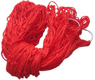 WEIDN Multifunktionale Hängematte, Netz, Bett, Hängematte, Wandern, Einzelperson, Netz-Hängematte, dickes Nylonseil, Camping-Hängematte