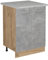 Vicco Meuble Bas de Cuisine R-Line, Béton, 60cm PT Marbre