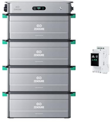 Zendure SolarFlow 2400 AC, Gestion de Puissance Couplé IA AC Système, Gestion du Stockage d'Énergie Domestique, Entrée AC 2400W, Sortie 2400W, 17,28kwh Capacité Extenable, TOU, 4*AB3000X Batterie
