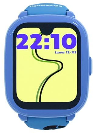 SaveFamily Iconic 2 Plus 4G. Smartwatch voor kinderen. Videogesprek, Video, Beller-ID, Muziek, Bluetooth, App Store, Whatsapp. GPS-kinderhorloge, Camera, SOS, waterdicht (Iconic 2 Plus, Gamer)