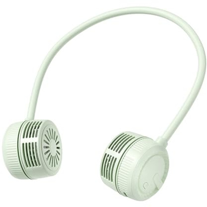 Sirxlevcy Tragbarer Nackenventilator, Freihändig Wiederaufladbar - 3 Geschwindigkeiten, Typ-C-Schnellladung, Leises, Faltbares Design, für Reisen, Sport