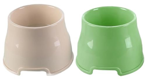 MOUNTTU Lot de 2 gamelles surélevées antidérapantes en polypropylène pour Chien, capacité, pour cockers, Beagles et Races à Longues Oreilles