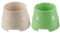 MOUNTTU Lot de 2 gamelles surélevées antidérapantes en polypropylène pour Chien, capacité, pour cockers, Beagles et Races à Longues Oreilles
