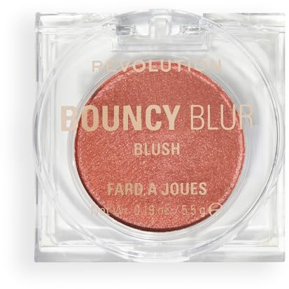 Revolution Bouncy Blur Blush, Cheek & Lip Makeup, Buildable & Blurring Formula, Paprika Pop Soft Bronze, Vegan & Cruelty-Free