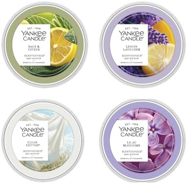 Yankee Candle Scenterpiece Easy MeltCup (Variety Pack, Pack of 4)