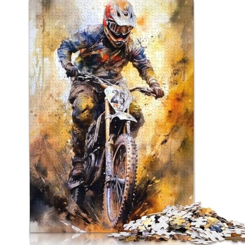 Motorsport Puzzle 1000 Teile für Erwachsene und Kinder, kreatives rechteckiges Papierpuzzle, lustiges Lernspielzeug, 1000 Teile (38 x 26 cm)