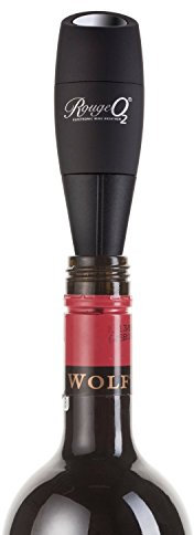 Rouge O2 Electronic Wine Breather - Wine Aerator - Black