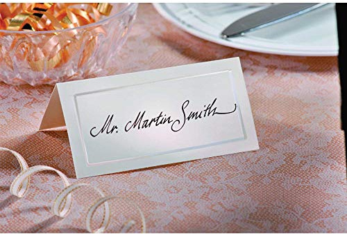 Ivory Pearl Place Cards - 10cm x 10cm /50