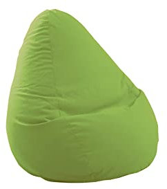 SITTING POINT only by MAGMA BeanBag Easy L Indoor Sitzsack, Lounge Sitzkissen, 70x90cm, Made in Germany, Waschbar, Sessel für Kinder & Erwachsene, grün