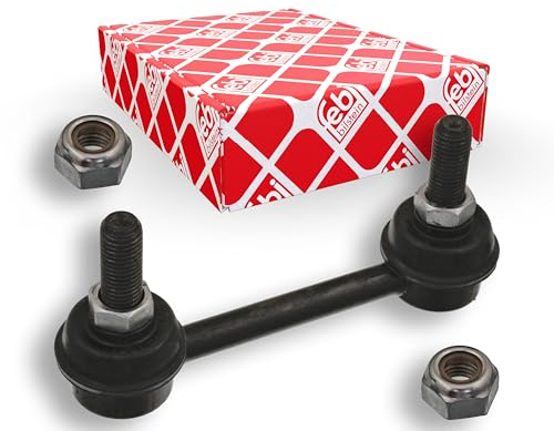 febi bilstein 42585 Verbindungsstange mit Sicherungsmuttern, 1 Stück | Kompatibel mit: NISSAN PRIMERA, PRIMERA Hatchback, PRIMERA Kombi