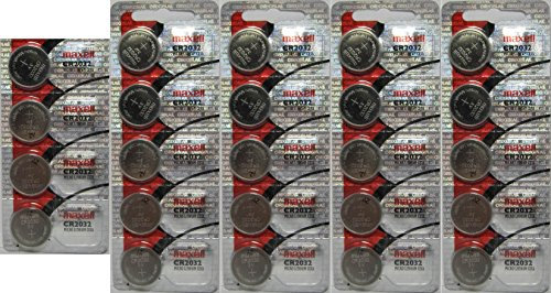 Lot de 24 piles au lithium CR2032 Maxell Emballage holographique