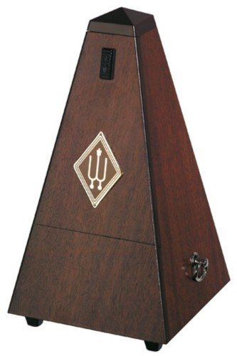 METRONOMO MADERA PIRAMIDE - Wittner (814/M) (Sistem Malzel) (Con Campana) (Nogal Autentico Mate)