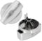 Belling Genuine Hob Hotplate Control Knob Switch (Silver / Chrome - Pack of 2)