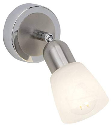 Brilliant Bethany Wandstrahler eisen/chrom/weiß-alabaster G55210/77