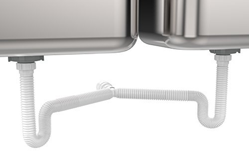 Easydrain Ref. 505 Doppelter ausziehbarer und flexibler Siphon - 1-1/5,1 cm