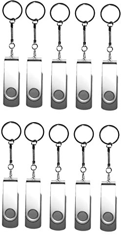 Lot de 50 clés USB 2.0 flash drive pliables 256MB gris