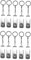 Lot de 50 clés USB 2.0 flash drive pliables 256MB gris