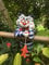 Monond FVLFIL TB Katze Gartenkugel Gartenstecker Blumenstecker Keramik Frostfest