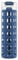 Ello Syndicate BPA-Free Glass Water Bottle with Flip Lid, Bold Blue, 20 Oz.