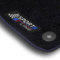 Bär-AfC Auto Fußmatten Sport Line passend für Seat Leon 5F + Cupra 2012-2020, Autoteppiche Nadelvlies Schwarz, Bandeinfassung mit Blauer Ziernaht, Stick Blau & Rot, Set 4-teilig, SE08492n