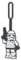 LEGO Star Wars Stormtrooper Silicone Bag Tag, Taschenanhänger, Flexibles Silikon, Offizielles LEGO Star-Wars-Lizenzprodukt