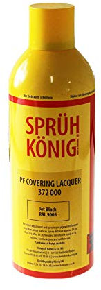 Truly PVC Supplies Jet Black Konig Covering Lacquer Spray Paint