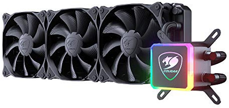 COUGAR COUGAR AIO Liquid Cooling Aqua 360 360 mm x 1 + Black fanx3 120 mm + RGB LED Cabeza + Control Remoto