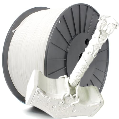 RepRapper PLA Plus Filament 1,75 mm, PLA Pro 3D Drucker-Filament, 6,6 LBS (3 kg) PLA+ Spule, Maßgenauigkeit +/- 0,03 mm für FDM-Drucker, Weiß