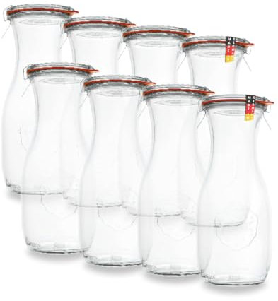 flaschenbauer.de Einmachgläser-Set, Glas, Transparent, 500ml