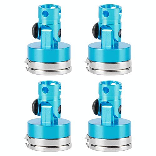 Keenso 4-teiliger RC-Autoschalen-Säulenpfosten mit starkem Magnet, magnetische Stealth-Karosseriepfostenhalterung Passend für das AXIAL SCX10 1/10 RC-Fahrzeugmodell(Blau)