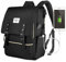 Puersit Laptop Rucksack for Women, Work Laptop Backpack 15.6 inch Men, Water Resistant College School Business Office Computer Bag with USB Charging Port