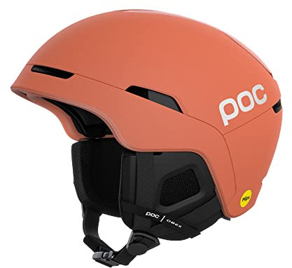 POC Obex MIPS - Leichter Ski- und Snowboardhelm für einen optimalen Schutz auf und abseits der Piste, Lt Agate Red Matt, XS-S (51-54cm)