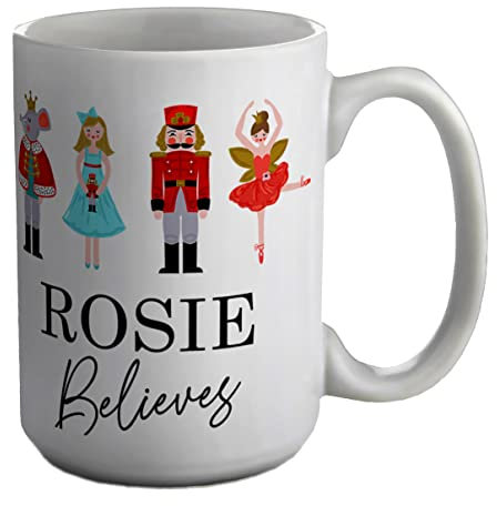 Shopagift Personalised Believes- All Nutcracker Characters White 15oz Large Mug Cup