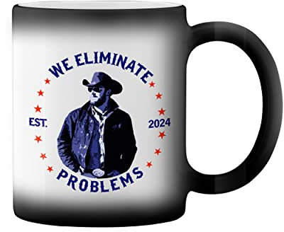 we eliminate problems Dutton Ranch Cowboy Black Magic Tasse Mug