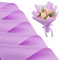 BEISHIDA 20 PCS Lila Blumenwickel Matt Blumengeschenkpapier Blumenstrauß Geschenkpapier Wasserdicht für Blumenstrauß Florist liefert Hochzeit Blumen Graduierung (22,8 x 22,8 Zoll)