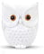 Kompatibel mit Amazon Echo dot 2nd/3rd/4th/Echo dot 5/Google Home Mini Eule Halter Desktop Ständer Halterung Zubehör mit integriertem Kabelmanagement,Keine Schrauben notwendig Lautsprecher Rack(Weiß)