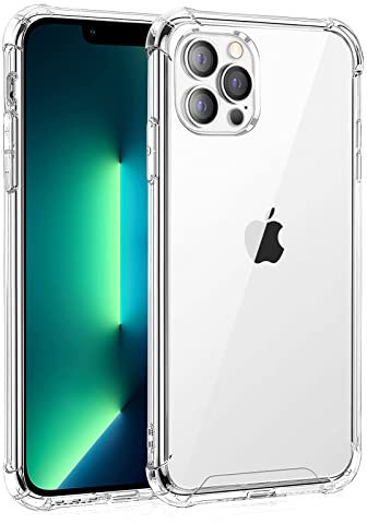 Whioltl Hülle für iPhone 13 Pro Max, Durchsichtig und Stoßfeste Schutzhülle mit Weiche Silikon Handyhülle, Crystal Clear Transparent Bumper Case, [Militärischer Fallschutz] [Nicht Vergilbend]