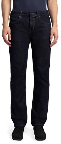 7 For All Mankind Men's Luxe Performance Straight Leg Jeans, Rinse Blue, 32