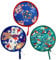Round Japanese Style Folding Fans, Hand Fans for Women Folding, Summer Handheld Folding Fans for Festival Decoration Birthday Wedding Home Decoration,Set of 3