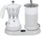 Pilipane Macchina per caffè Espresso con Montalatte da 3 a 5 Tazze, Moka 2 in 1, Montalatte Elettrico con Caffettiera Moka, Schiuma per caffè Automatica, Montalatte