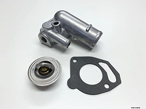 Carcasa de termostato y termostato compatible con Jeep Wrangler YJ y TJ 1990-2006 CHA/TJ/003A