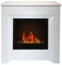 Chimenea de bioetanol de suelo BELLINI de madera blanca fabricada en Italia L96 x P35 x H96