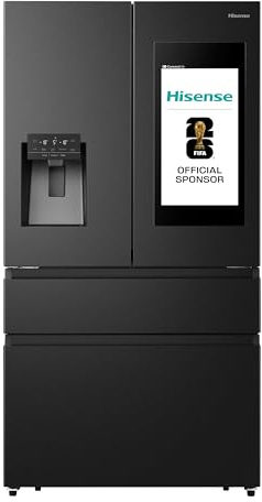 Hisense PureFlat Eclipse American Fridge Freezer - Black - E Rated