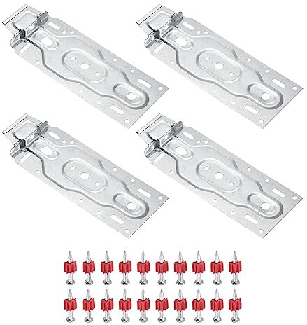 PATIKIL Air Conditioner Wall Mount Bracket, 2 Pair Indoor Internal Unit Universal Hanging Plate Hook Support Bracket Board Part Accessories for HVAC