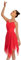 Mulnall Damen Modern Lyrisches Kleid Camisole Tanz Kostüm Ballett Asymmetrisch High-Low Mesh Rock Ärmellose Leotard Gymnastik Tanzbekleidung Latein Rumba Tango Kleid Ballsaal(UK23913-04-M)