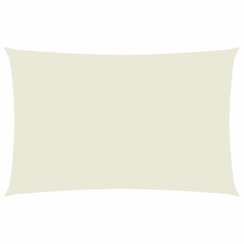 HIGSOSE Voile d'ombrage en Tissu Oxford Rectangulaire 2x5 m Crème Toile Ombrage Jardin Imperméable Résistant aux UV Parasol de Terrasse Plein Air Aire de Jeux Parasol de Patio Balcon