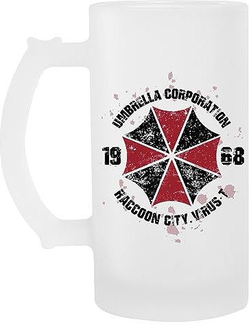 Suzetee Umbrella Corporation Clear Beer Glass with Handle Tumbler